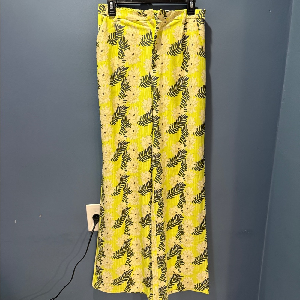 Floral Yellow Women's Trousers